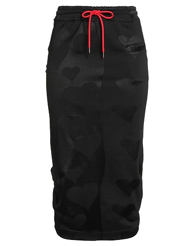 VIVIENNE WESTWOOD Midi skirt Black 63% Cotton, 26% Viscose, 9% Polyamide, 2% Elastane