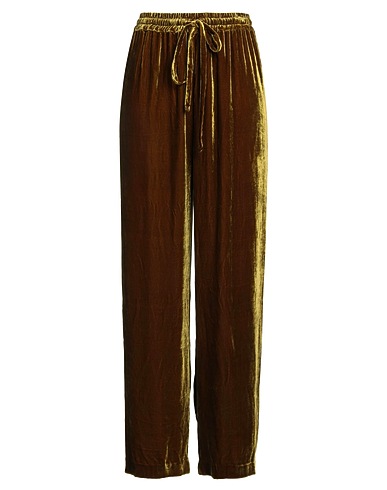 THE ROSE IBIZA Casual trouser Khaki 100% Silk