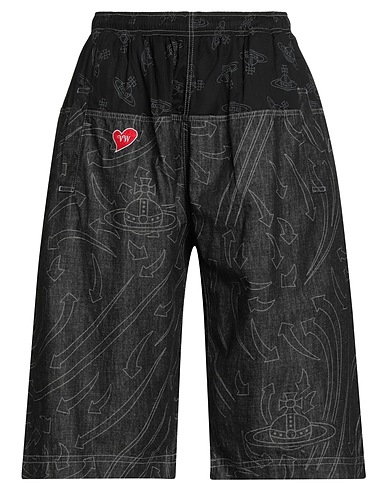 VIVIENNE WESTWOOD Denim shorts Black 100% Cotton