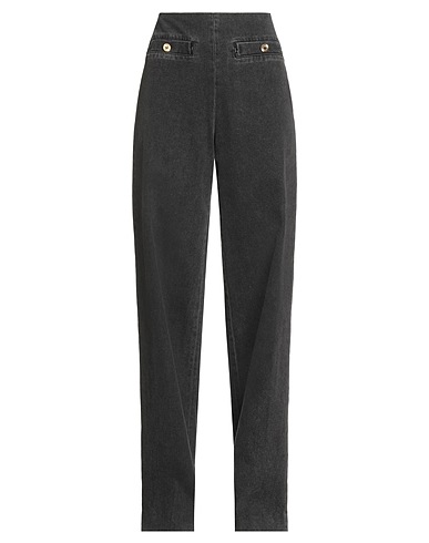 SANDRO Denim pants Charcoal 100% Cotton