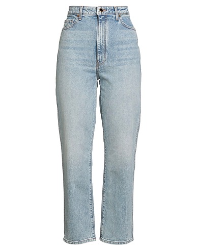 KHAITE Denim trousers Blue 98% Cotton, 2% Polyurethane