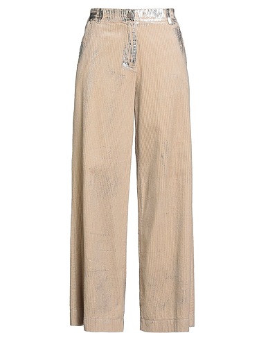 TENSIONE IN Casual trouser Beige 100% Cotton