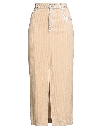 TENSIONE IN Long skirt Beige 100% Cotton