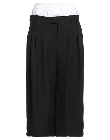 TENSIONE IN Palazzo trouser NERO 78% Polyester, 18% Viscose, 4% Elastane