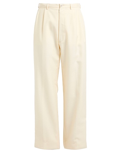 MAISON MARGIELA Повседневные брюки Слоновая кость 80% Шерсть-мохер, 20% Шелк