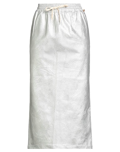 SOUVENIR Midi-Rock Silber 50% Polyurethan, 50% Viskose