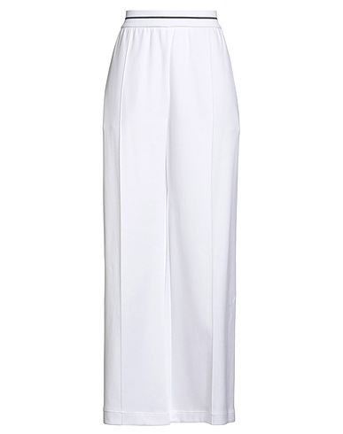 BRUNELLO CUCINELLI Casual trouser White 93% Cotton, 7% Elastane