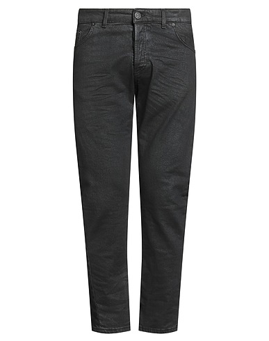 PATRIÒT Denim trousers Black 98% Cotton, 2% Elastane