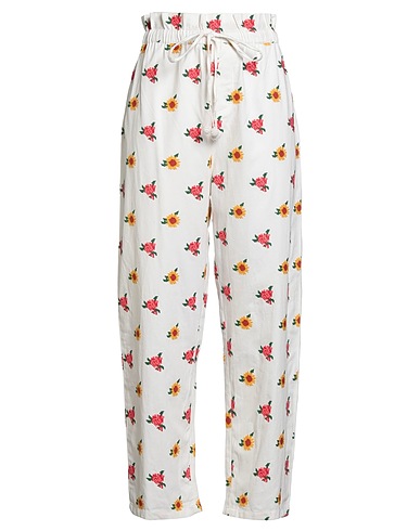 FARM RIO Casual trouser White 100% Cotton