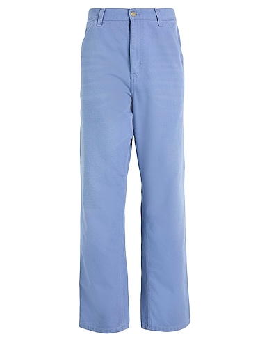 CARHARTT Casual trouser Light blue 100% Organic cotton