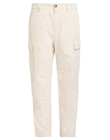 BRUNELLO CUCINELLI Casual trouser Ivory 100% Cotton