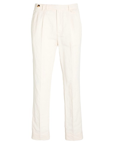 BRUNELLO CUCINELLI Casual trouser Off white 54% Linen, 46% Cotton
