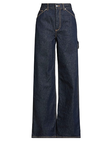 SANDRO Denim pants Blue 100% Cotton