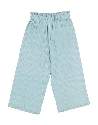 BONTON Casual pants Blue 100% Cotton