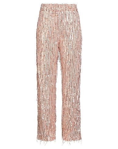 TENSIONE IN Pantalone Oro rosa 94% Poliestere, 6% Elastan