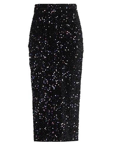 TENSIONE IN Maxi Skirts Black 100% Polyester