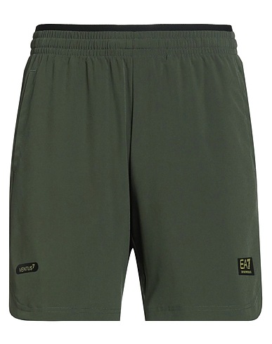 EA7 Sportswear Dark green 87% Polyester, 13% Elastane