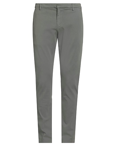 DONDUP Casual trouser Grey 88% Cotton, 10% Polyester, 2% Elastane