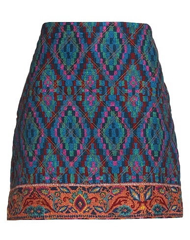 FARM RIO Mini skirt Blue 100% Cotton