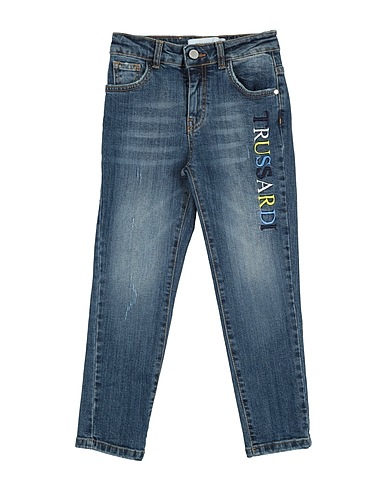 TRUSSARDI JUNIOR Denim trousers Blue 98% Cotton, 2% Elastane