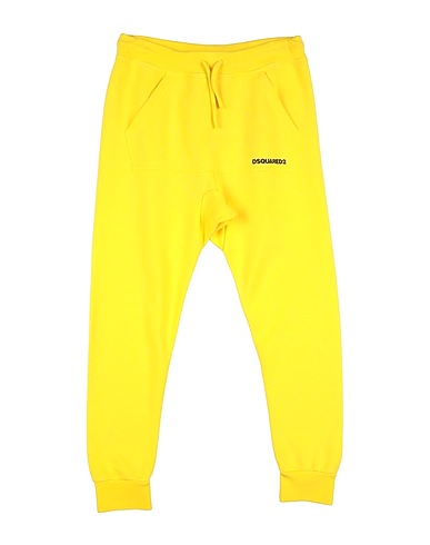DSQUARED2 Casual pants Yellow 100% Cotton