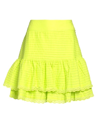 FARM RIO Μίνι φούστα Πράσινο λάιμ 100% Βαμβάκι