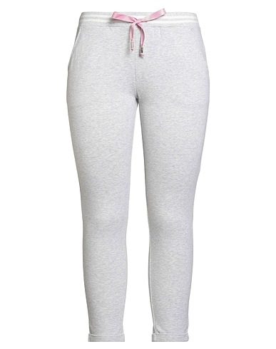 LIU •JO Casual pants SPORT Grey 95% Cotton, 5% Elastane