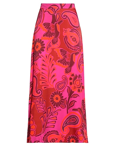 FARM RIO Long skirt Red 100% Viscose