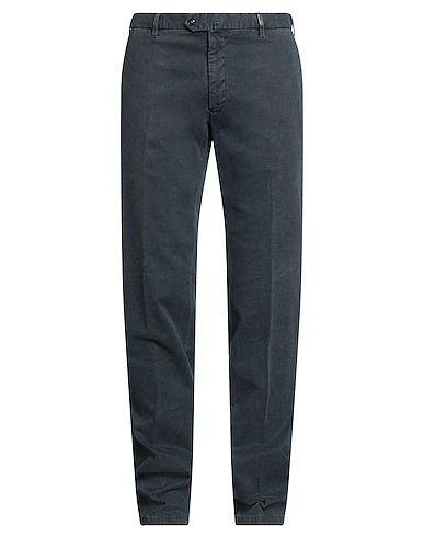 GIO ZUBON Casual trouser Navy blue 73% Wool, 27% Mohair wool