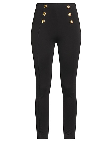 GAëLLE Paris Leggings Black 52% Cotton, 40% Polyamide, 8% Elastane