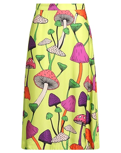 FARM RIO Midi skirt Light green 55% Rayon, 45% Viscose