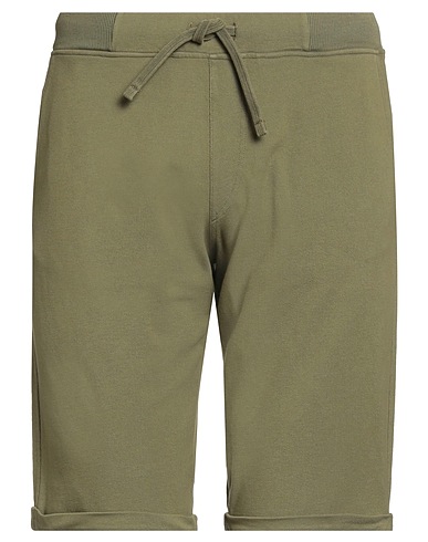 ALPHA STUDIO Shorts & Bermuda Military green 100% Cotton