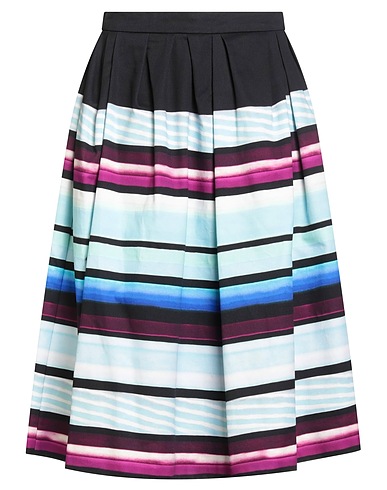DRIES VAN NOTEN Midi skirt LEN LYE Black 100% Cotton