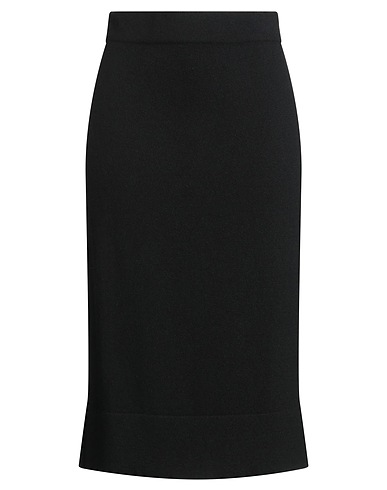 BRUNELLO CUCINELLI Midi skirt Black 100% Cashmere