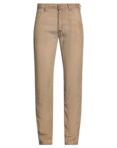 JACOB COHЁN Hosen Sand 100% Leinen