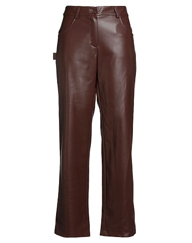 TENSIONE IN Casual trouser Brown 50% Polyurethane, 50% Polyester