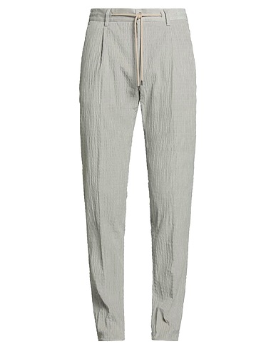 MOORER Casual trouser Light grey 98% Cotton, 2% Elastane
