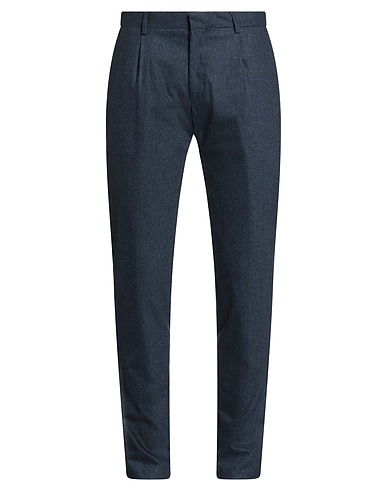 MOORER Casual trouser Navy blue 90% Virgin Wool, 8% Cashmere, 2% Elastane