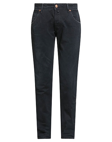 JACOB COHЁN Denim trousers Midnight blue 100% Cotton