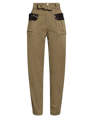 KOCCA Casual trouser Military green 97% Cotton, 3% Elastane