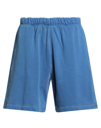 NIGEL CABOURN Shorts & Bermuda Light blue 100% Organic cotton