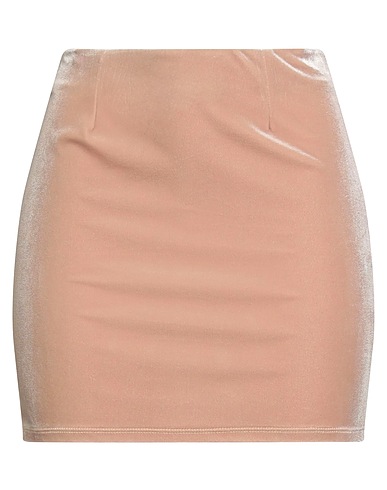 TENSIONE IN Mini skirt Beige 95% Polyester, 5% Elastane