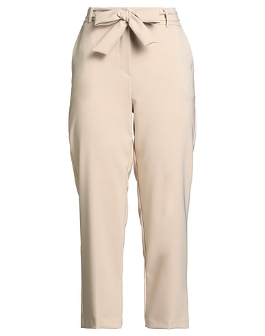 KOCCA Casual pants Beige 89% Polyester, 11% Elastane