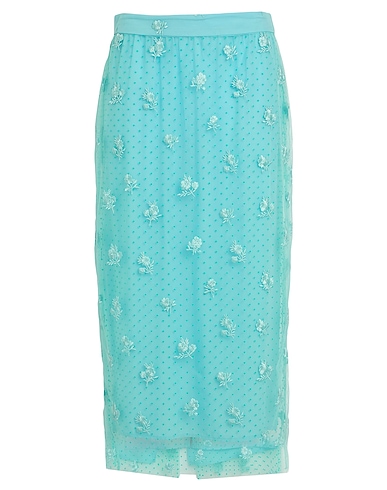 ESSENTIEL ANTWERP Midi skirt Turquoise 100% Polyester