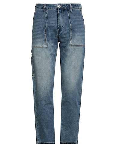 R-YTUAL Denim trousers Blue 99% Cotton, 1% Elastane