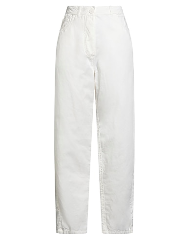 CASEY∘CASEY Casual παντελόνι Λευκό 77% Βαμβάκι, 23% Λινό