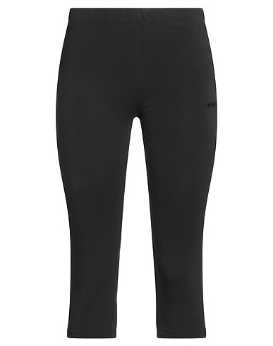 DIADORA Leggings Black 95% Organic cotton, 5% Elastane