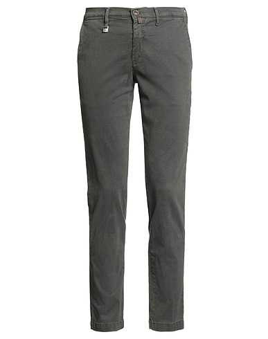 BARBATI Casual trouser Military green 98% Cotton, 2% Elastane