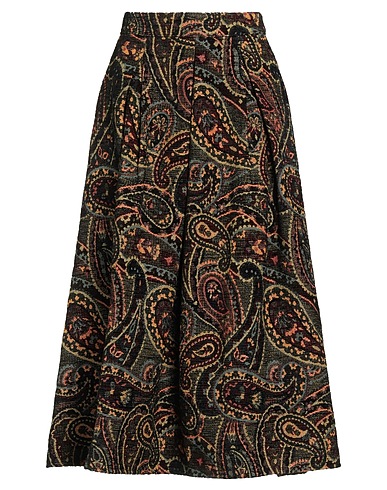 TENSIONE IN Midi skirt Black 47% Polyester, 43% Acrylic, 9% Cotton, 1% Other Fibres