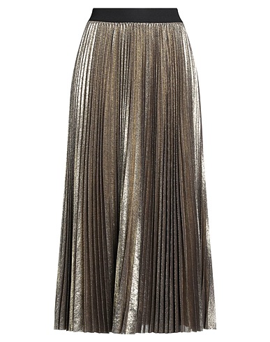 WEEKEND MAX MARA Midi skirt Gold 100% Polyester